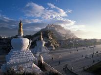 Potala at Sunrise, Lhasa, Tibet-Vassi Koutsaftis-Stretched Canvas