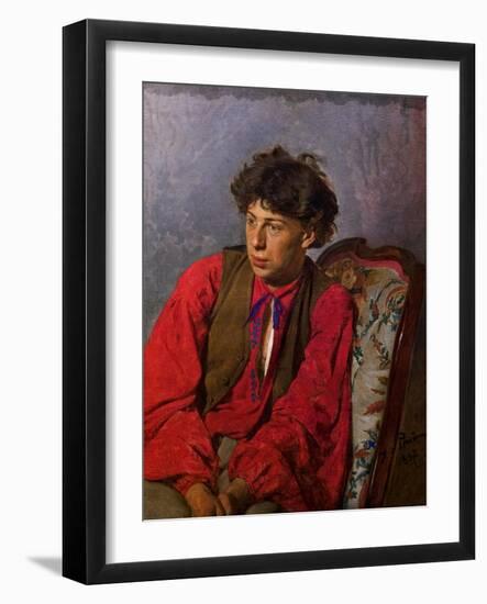 VASSILI Repine, 1867 (Oil on Canvas)-Ilya Efimovich Repin-Framed Giclee Print