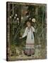 Vassilissa in the Forest, Illustration from the Russian Folk Tale, "The Very Beautiful Vassilissa"-Ivan Bilibin-Stretched Canvas