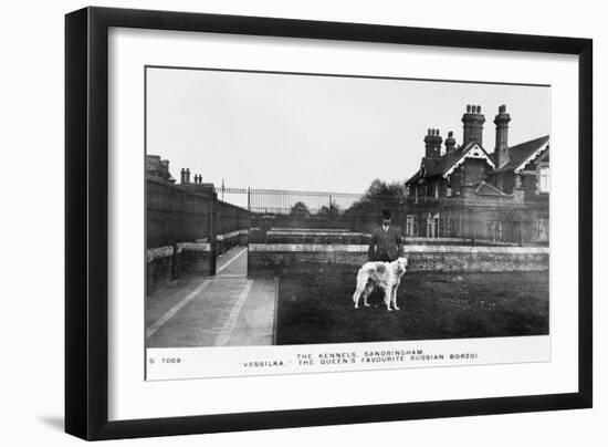 Vassilka, Pet Dog of Queen Mary of Teck-null-Framed Photographic Print