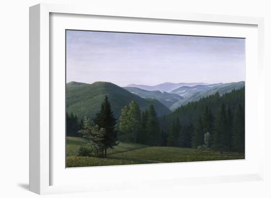 Vast Forest Landscape, 1937-Georg Schrimpf-Framed Giclee Print