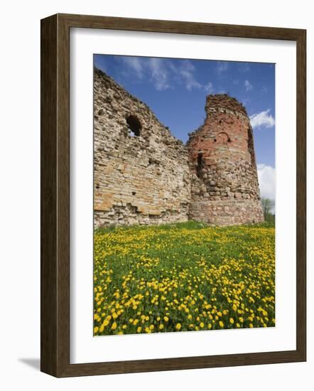 Vastseliina Castle Ruins, 14th Century, Vana-Vastseliina, Estonia-Walter Bibikow-Framed Photographic Print