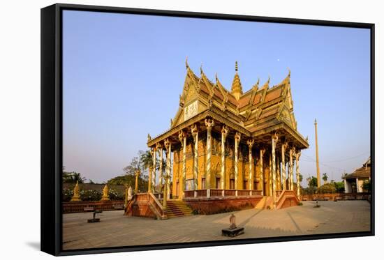 Vat Kor Temple, Battambang, Battambang Province, Cambodia, Indochina, Southeast Asia, Asia-Nathalie Cuvelier-Framed Stretched Canvas