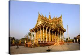 Vat Kor Temple, Battambang, Battambang Province, Cambodia, Indochina, Southeast Asia, Asia-Nathalie Cuvelier-Stretched Canvas