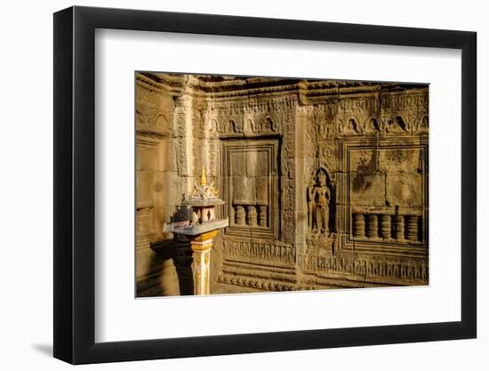 Vat Nokor, Angkorian Sanctuary Dated 11th Century and Modern Temple, Kompong Cham (Kampong Cham)-Nathalie Cuvelier-Framed Photographic Print