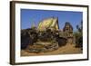 Vat Nokor, Angkorian Sanctuary Dated 11th Century and Modern Temple, Kompong Cham (Kampong Cham)-Nathalie Cuvelier-Framed Photographic Print