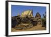 Vat Nokor, Angkorian Sanctuary Dated 11th Century and Modern Temple, Kompong Cham (Kampong Cham)-Nathalie Cuvelier-Framed Photographic Print