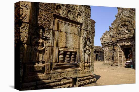 Vat Nokor, Angkorian Sanctuary Dated 11th Century, Kompong Cham (Kampong Cham), Cambodia, Indochina-Nathalie Cuvelier-Stretched Canvas