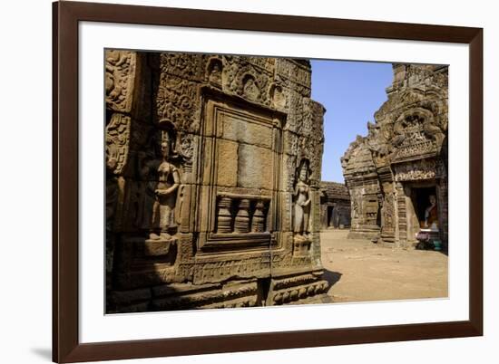 Vat Nokor, Angkorian Sanctuary Dated 11th Century, Kompong Cham (Kampong Cham), Cambodia, Indochina-Nathalie Cuvelier-Framed Photographic Print