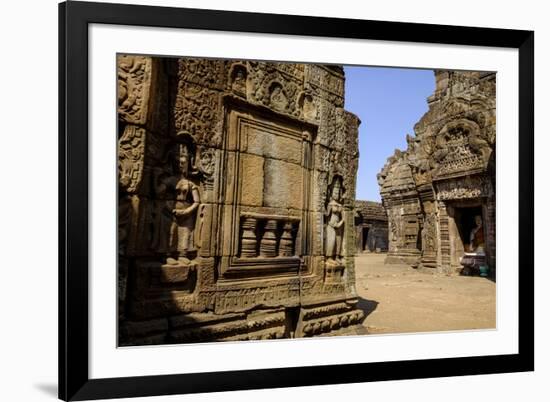 Vat Nokor, Angkorian Sanctuary Dated 11th Century, Kompong Cham (Kampong Cham), Cambodia, Indochina-Nathalie Cuvelier-Framed Photographic Print