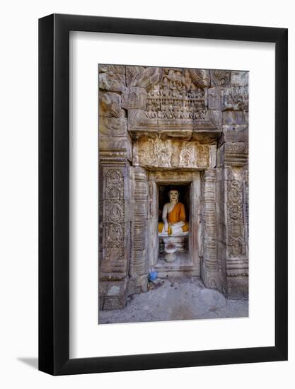 Vat Nokor, Angkorian Sanctuary Dated 11th Century, Kompong Cham (Kampong Cham), Cambodia, Indochina-Nathalie Cuvelier-Framed Photographic Print