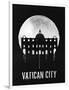 Vatican City Landmark Black-null-Framed Art Print