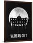 Vatican City Landmark Black-null-Framed Art Print