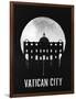 Vatican City Landmark Black-null-Framed Art Print