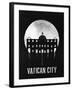 Vatican City Landmark Black-null-Framed Art Print