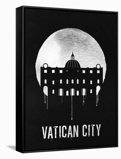 Vatican City Landmark Black-null-Framed Stretched Canvas