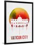 Vatican City Landmark Red-null-Framed Art Print