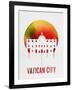 Vatican City Landmark Red-null-Framed Art Print