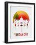 Vatican City Landmark Red-null-Framed Art Print