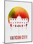 Vatican City Landmark Red-null-Mounted Art Print