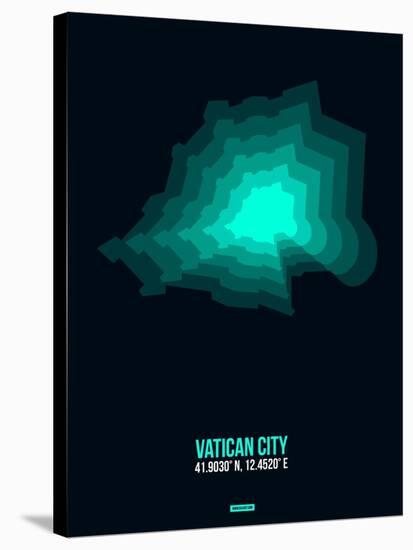 Vatican City Radiant Map 3-NaxArt-Stretched Canvas