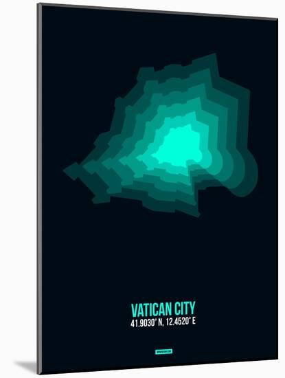 Vatican City Radiant Map 3-NaxArt-Mounted Art Print