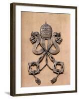 Vatican Coat of Arms, Rome, Lazio, Italy, Europe-Godong-Framed Photographic Print