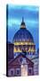 Vatican Dome Buildings Night, Rome, Italy.-William Perry-Stretched Canvas