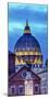 Vatican Dome Buildings Night, Rome, Italy.-William Perry-Mounted Photographic Print