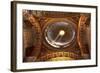 Vatican Inside Small Dome Shaft of Light Ceiling-William Perry-Framed Photographic Print
