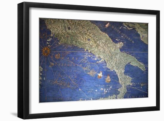 Vatican Museum: Map of Italy-null-Framed Giclee Print