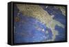 Vatican Museum: Map of Italy-null-Framed Stretched Canvas