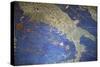 Vatican Museum: Map of Italy-null-Stretched Canvas