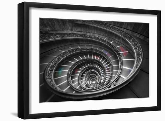 Vatican Stair 1 colors-Moises Levy-Framed Giclee Print