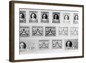 Vatican Stamps 1929-null-Framed Photographic Print