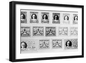 Vatican Stamps 1929-null-Framed Photographic Print