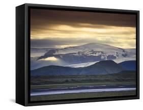 Vatnajokull Icecap Glacier, South Iceland-Michele Falzone-Framed Stretched Canvas