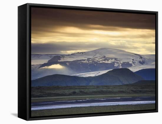 Vatnajokull Icecap Glacier, South Iceland-Michele Falzone-Framed Stretched Canvas