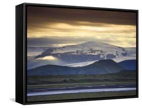 Vatnajokull Icecap Glacier, South Iceland-Michele Falzone-Framed Stretched Canvas