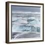 Vatnajokull NP, Iceland. Icebergs on beach near Jokulsarlon lagoon and Breithamerkurjokull glacier.-Martin Zwick-Framed Photographic Print