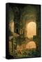 Vaulted Arches Ruin-Hubert Robert-Framed Stretched Canvas