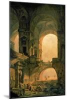 Vaulted Arches Ruin-Hubert Robert-Mounted Art Print