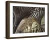 Vaulted Ceiling in the Cloister, Canterbury Cathedral, Canterbury, Kent-Ethel Davies-Framed Photographic Print