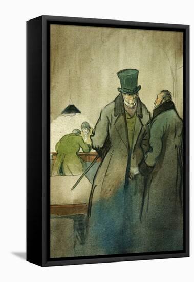 Vautrin, Illustration For Le Pere Goriot, a Novel by Honore de Balzac-Quint-Framed Stretched Canvas