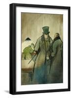 Vautrin, Illustration For Le Pere Goriot, a Novel by Honore de Balzac-Quint-Framed Giclee Print