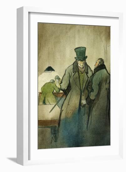 Vautrin, Illustration For Le Pere Goriot, a Novel by Honore de Balzac-Quint-Framed Giclee Print