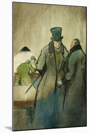 Vautrin, Illustration For Le Pere Goriot, a Novel by Honore de Balzac-Quint-Mounted Giclee Print