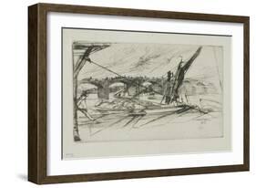 Vauxhall Bridge, 1861-James Abbott McNeill Whistler-Framed Giclee Print