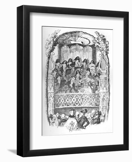 Vauxhall Gardens by Day, C1900-George Cruikshank-Framed Premium Giclee Print