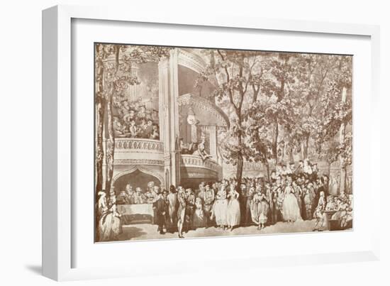 Vauxhall Gardens by-Thomas Rowlandson-Framed Giclee Print